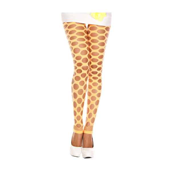 Legging fluo orange à trous 
